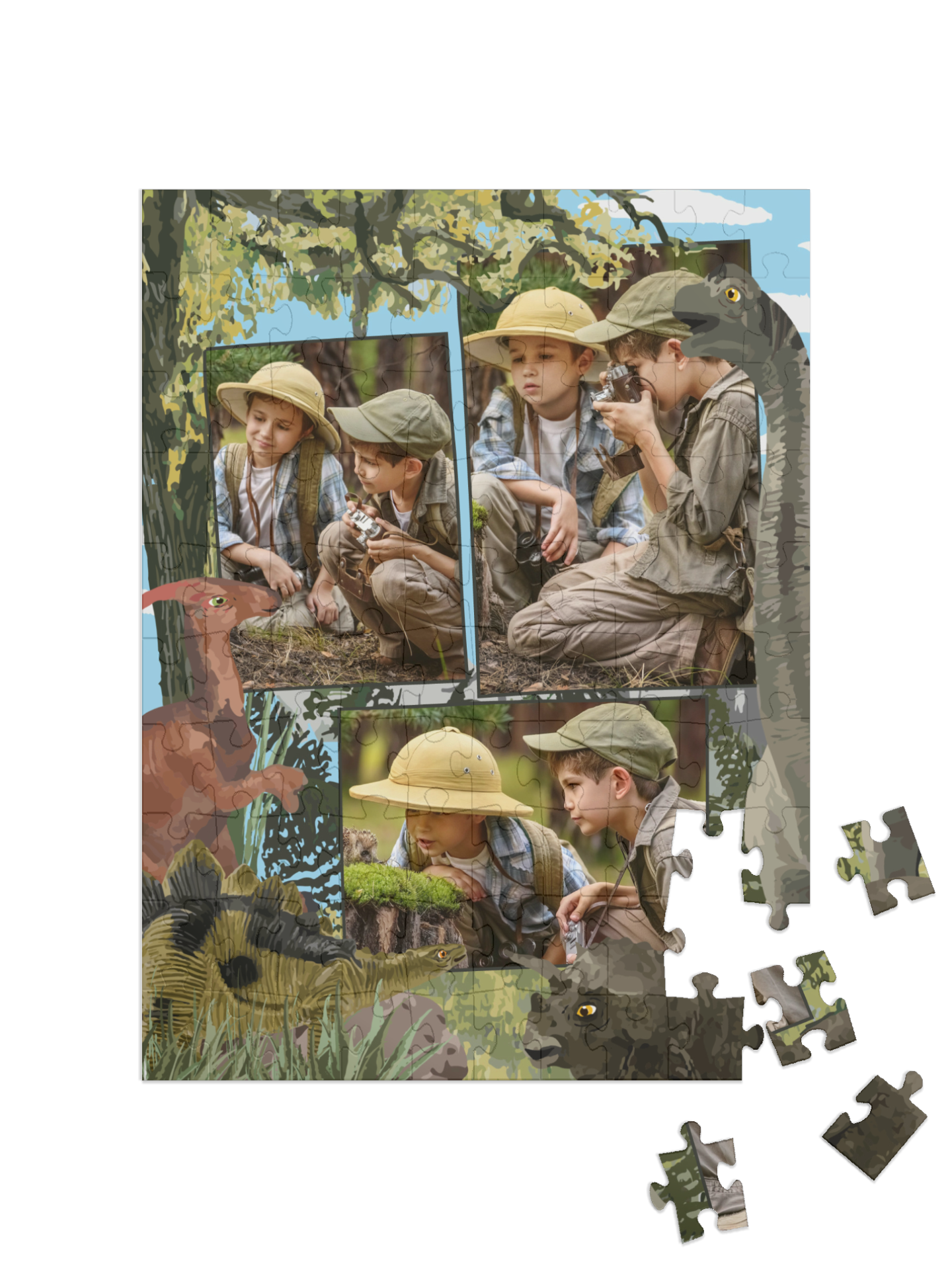 Adventure portrait collage