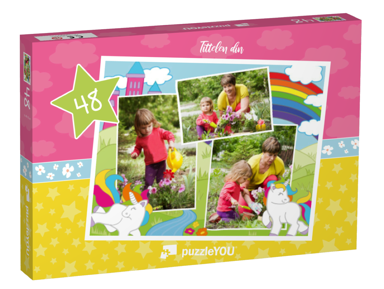 Rainbowland landscape collage