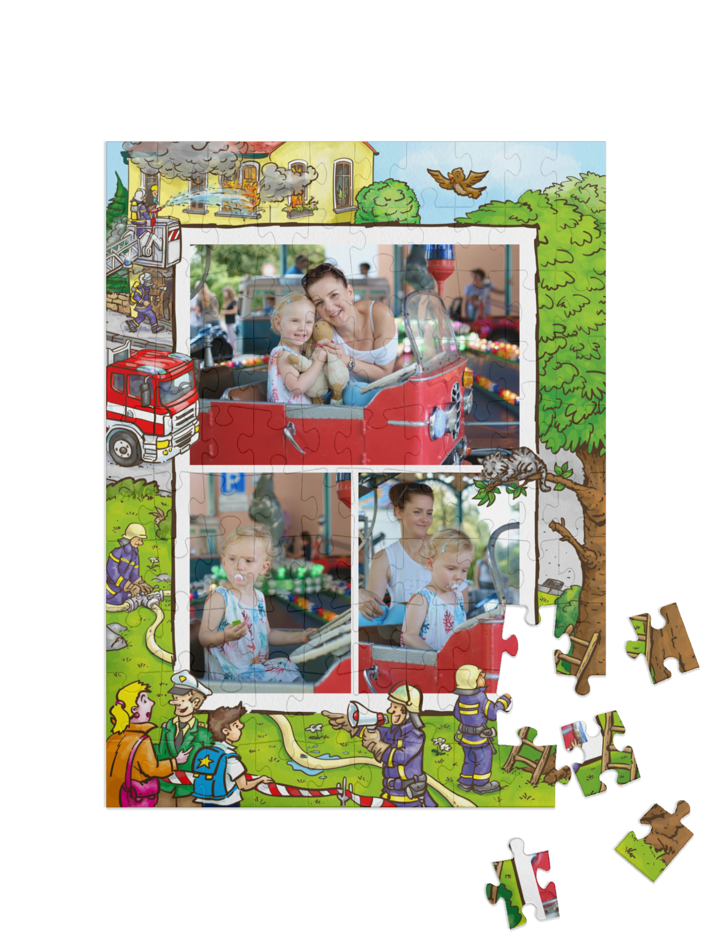 Helping portrait collage