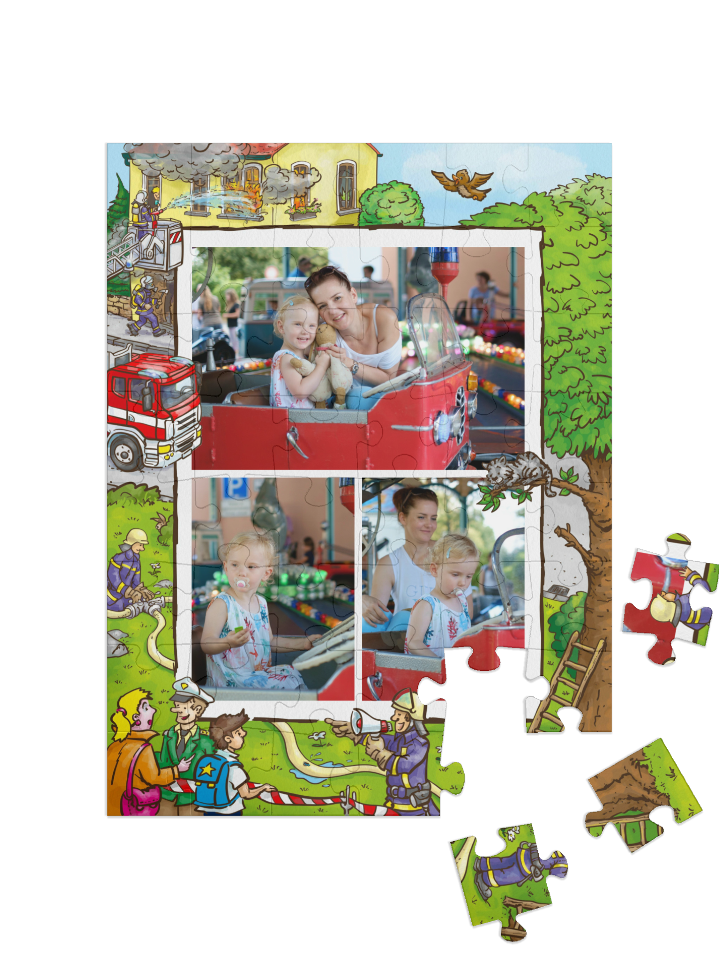 Helping portrait collage
